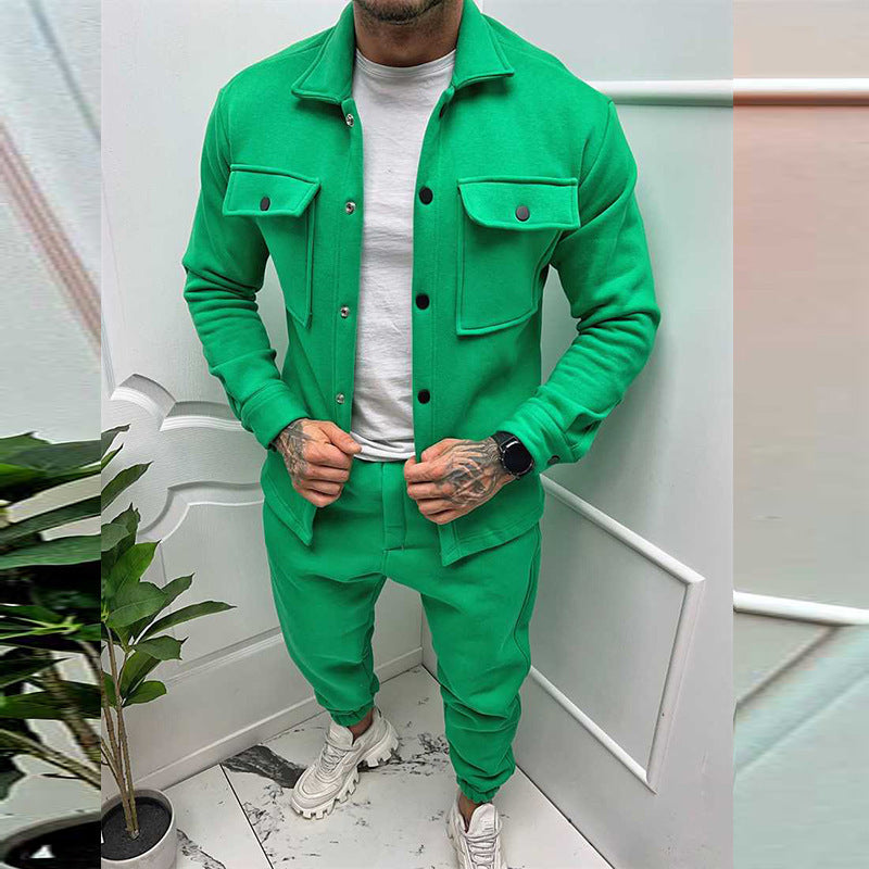 Herren stylischer Freizeitanzug mit praktischen Taschen und modernem Schnitt Aliams
