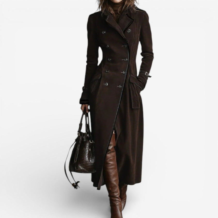 Ingeborg – Wildleder Trenchcoat