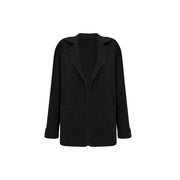 Damen modische Oversized-Blazerjacke mit praktischen Taschen