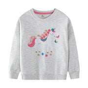 Mädchen Sweatshirt mit zauberhaftem Einhornmotiv Drune