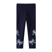 Mädchen Leggings mit bunten Schleifen-Applikationen Drune