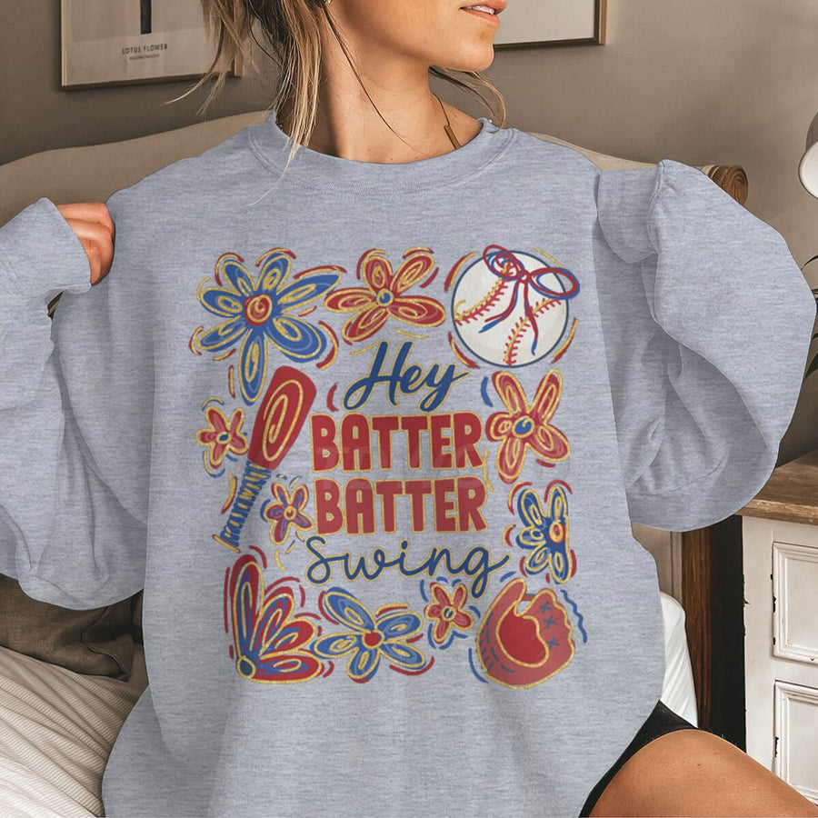 Damen Sweatshirt mit kreativem Baseball-Motiv und lässigem Schnitt