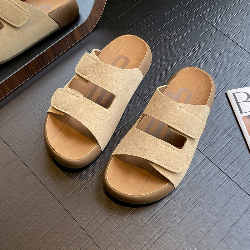 Damen Bequeme Clogs mit verstellbaren Klettverschlüssen und anatomischem Fußbett