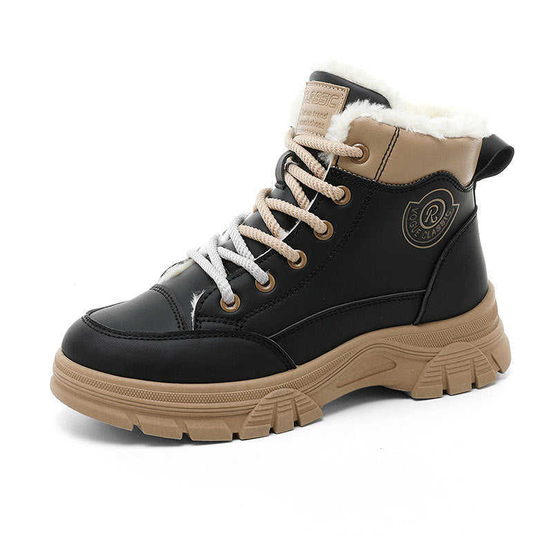 Damen warme Winterstiefel mit kuscheligem Innenfutter und rutschfester Sohle