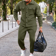 Herren lässiges Freizeit-Set mit praktischen Taschen Aliams