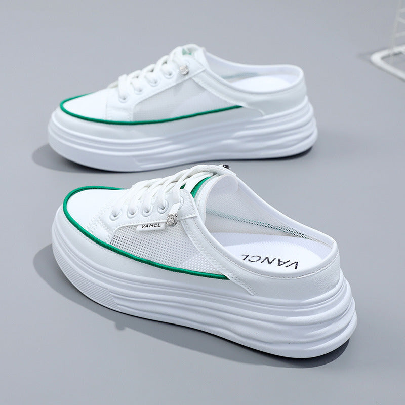 Damen lässige Sneaker mit atmungsaktivem Mesh-Obermaterial und dämpfender Sohle