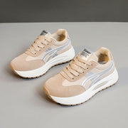 Damen Modische Sneaker mit attraktivem Plateau und atmungsaktivem Obermaterial