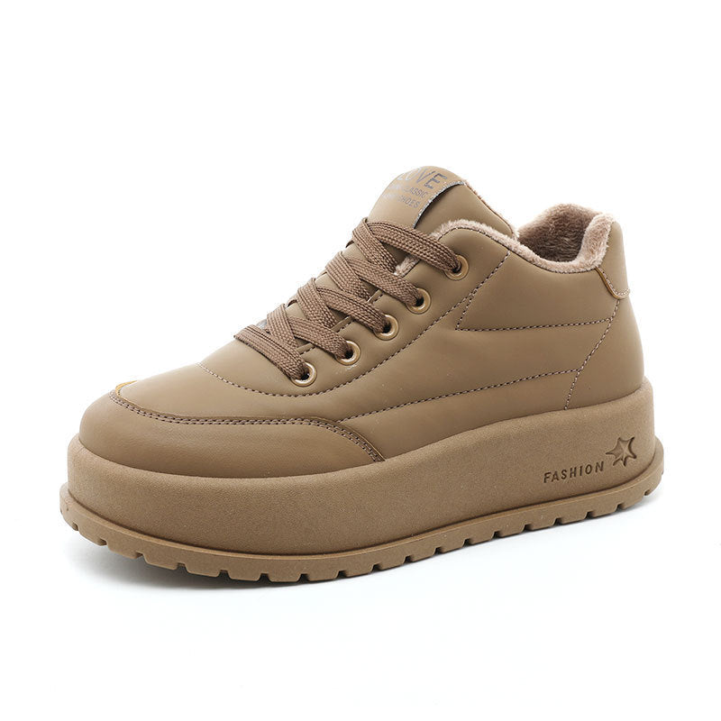 Damen Winterliche High-Top Sneakers mit Fleece-Innenfutter