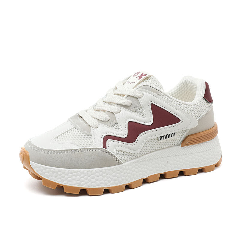Damen Sportliche Freizeitsneaker mit atmungsaktiver Mesh-Oberfläche und dämpfender Laufsohle