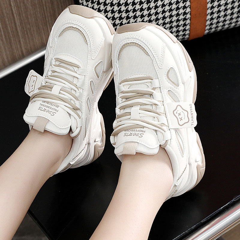 Damen sportliche Sneakers mit atmungsaktivem Obermaterial und dämpfender Sohle