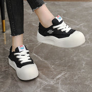 Damen sportive Sneakers mit strapazierfähigem Obermaterial und rutschfester Gummisohle