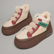 Damen Winterliche High-Top Sneakers mit bequemer Fleece-Wärmepolsterung und sportlichem Design