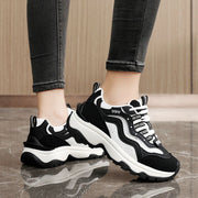 Damen trendige Chunky Sneakers mit atmungsaktivem Mesh und stabiler Sohle