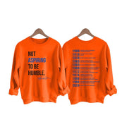 Damen Sweatshirt mit inspirierendem Schriftzug und historischem Motiv