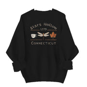 Damen Sweatshirt mit kreativem Stars Hollow Motiv