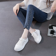Damen lässige Sneaker mit atmungsaktivem Mesh-Obermaterial und dämpfender Sohle