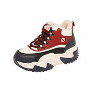 Damen Sportliche High-Top Sneakers mit kuscheligem Innenfutter