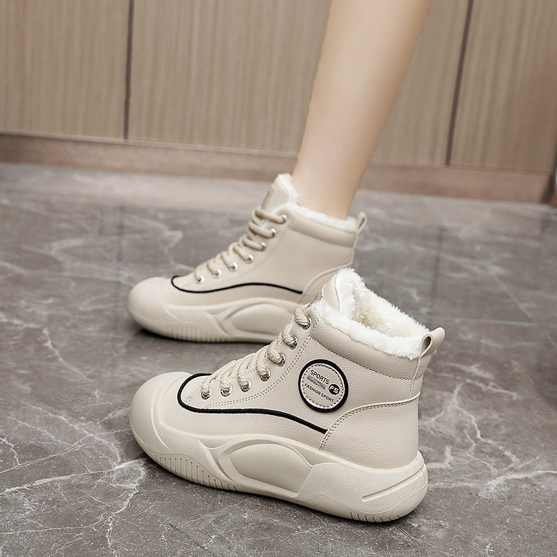 Damen Hochkomfortable Winter Sneakers mit isolierendem Fleece-Futter