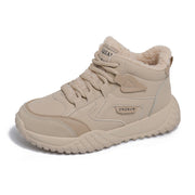 Damen trendige High-Top Sneakers mit weichem Fleece-Futter und rutschfester Laufsohle