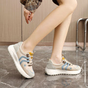 Damen trendy Sneakers mit hoher Dämpfung und atmungsaktivem Mesh-Obermaterial