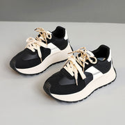 Damen Sportliche Plateau Sneakers mit atmungsaktiver Polsterung
