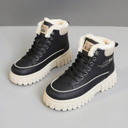 Damen Winterliche High-Top Stiefel mit kuscheligem Innenfutter und robuster Profilsohle