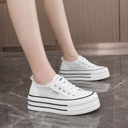 Damen Plattform Sneakers aus atmungsaktivem Mesh mit modischem Design
