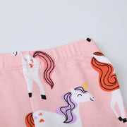 Mädchen Leggings mit niedlichen Einhorn-Motiven Drune