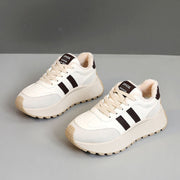 Damen Komfortable und warme High-Top Sneakers mit Fleece-Innenfutter