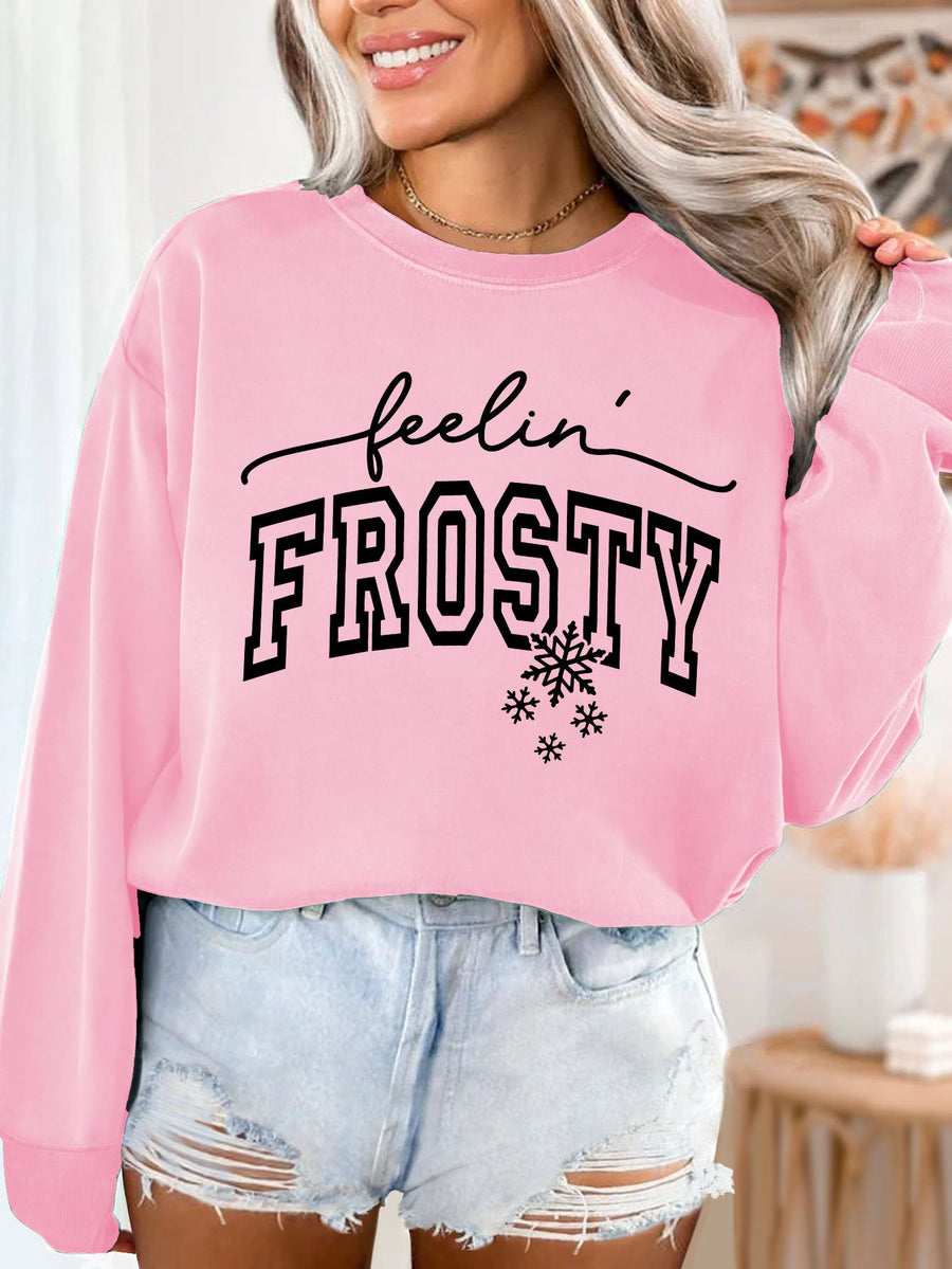 Damen Sweatshirt mit grafischem Aufdruck
