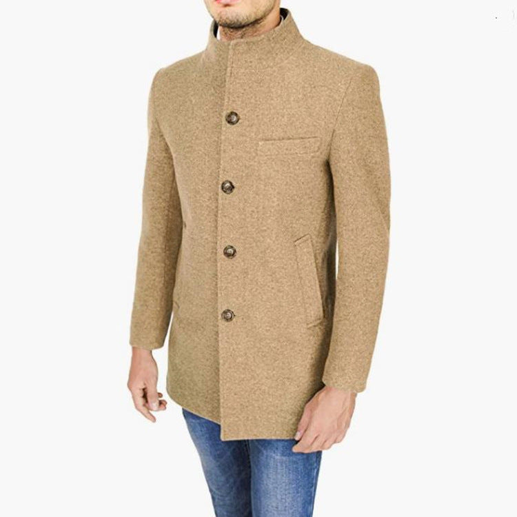 Herren eleganter Melton-Mantel Aliams 1760892244
