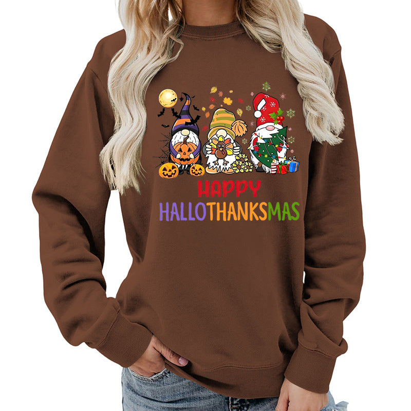 Damen Sweatshirt mit fröhlichem Feiertagsdesign