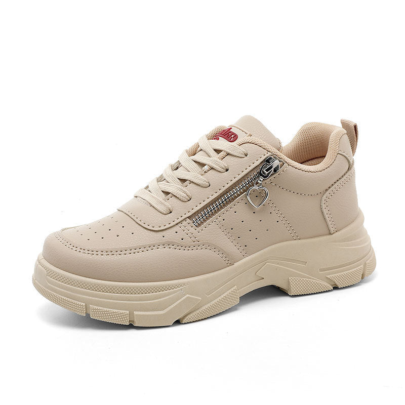 Damen Sportliche Sneaker mit trendiger Reißverschluss-Applikation und komfortabler Sohle