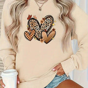 Damen Sweatshirt mit attraktiven Herzmotiven
