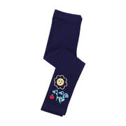 Mädchen Leggings mit verspielter Blumenapplikation Drune