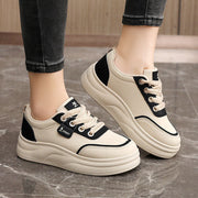 Damen modische Sneakers mit gepolsterter Laufsohle und atmungsaktiver Oberflächenstruktur