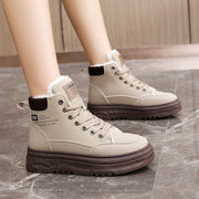 Damen High-Top Sneakers mit warmem Fleece-Futter und rutschfester Laufsohle