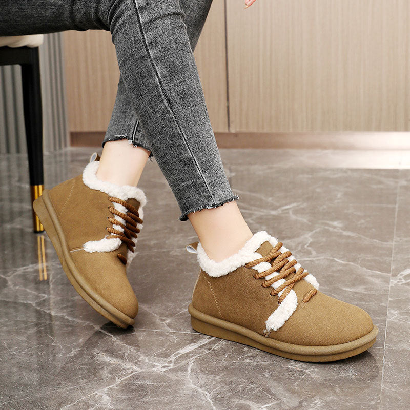 Damen gemütliche Sneaker mit kuscheligem Innenfutter