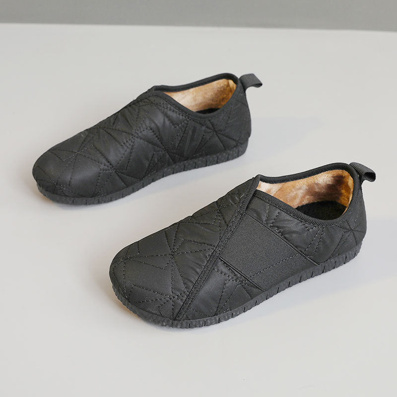 Damen Hausschuhe mit isolierendem Fleece-Innenfutter und rutschfester Sohle