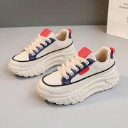 Damen sportliche Plattform Sneakers mit dämpfender Laufsohle und atmungsaktivem Obermaterial