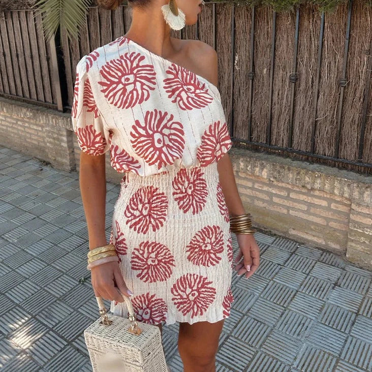 Sigrid  | Elegantes asymmetrisches Kleid