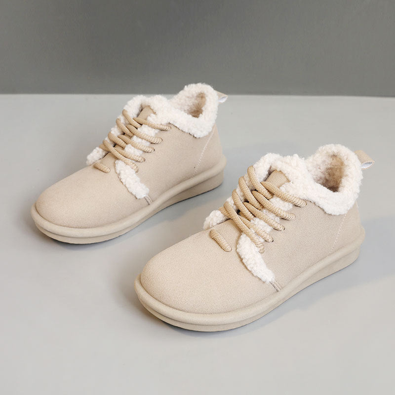 Damen gemütliche Sneaker mit kuscheligem Innenfutter