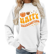 Damen Sweater mit festlichem Pumpkin-Motiv und gemütlicher Passform