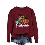 Damen Sweatshirt mit kreativem Herbstmotiv und lässigem Schnitt