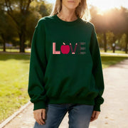 Damen Sweatshirt mit kreativem Love-Motiv