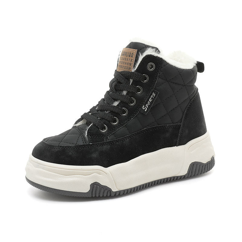 Damen Winter Sportsneakers mit kuscheligem Innenfutter und robustem Profil