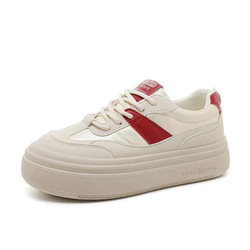 Damen sportliche Plateau-Sneaker mit modischem Design und bequemer Dämpfung
