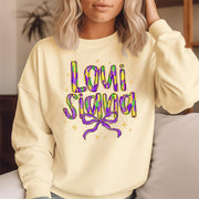 Damen Sweatshirt mit kreativem Schriftzug und weichem Innenfutter