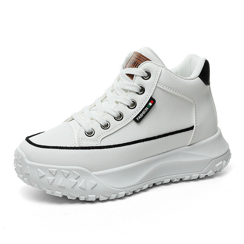 Damen Sportliche High-Top Sneakers mit rutschfester Gummisohle und hohem Tragekomfort