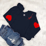 Damen Sweatshirt mit Herzen-Design und lässigem Schnitt
